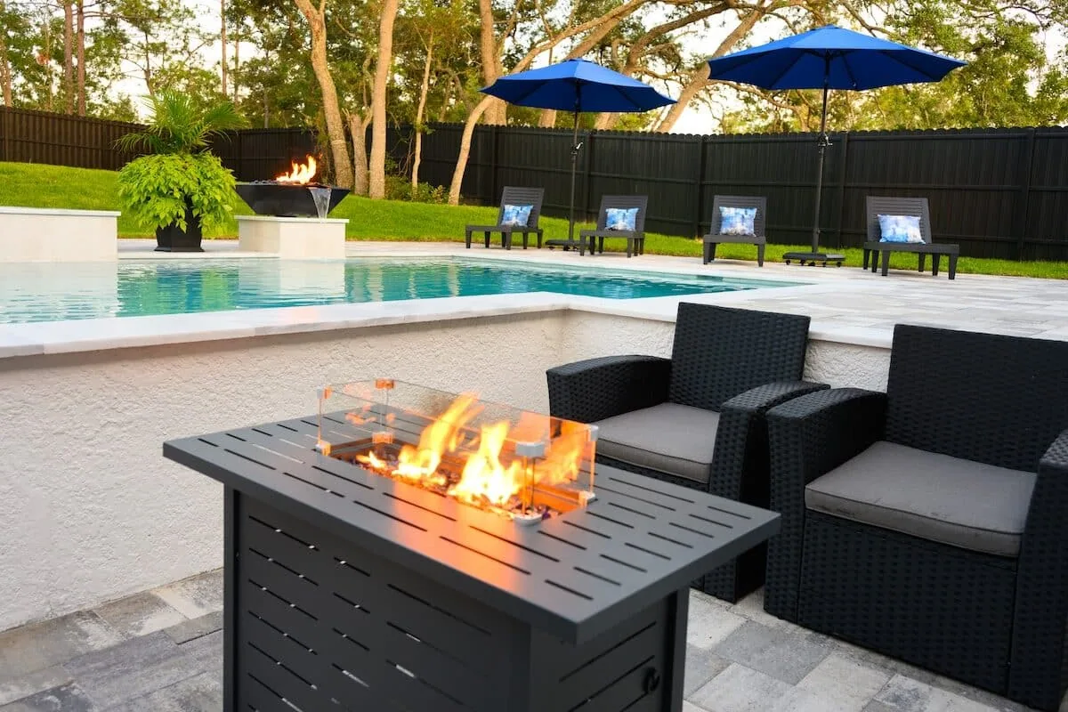 A Custom pool designed in Florida