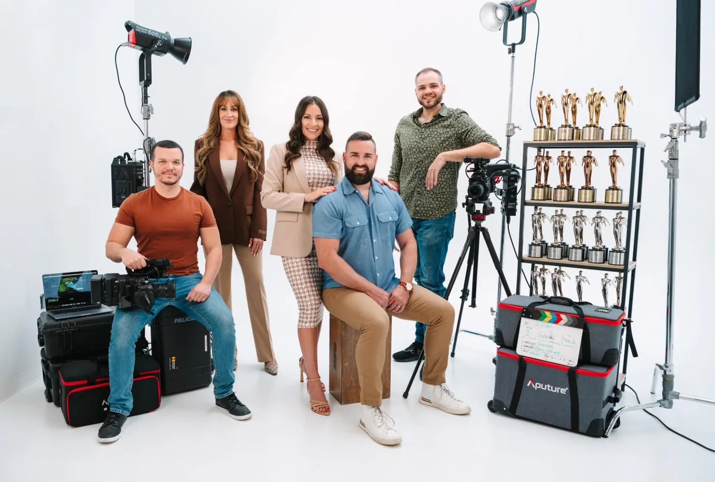 The JL Video team with their Telly Awards