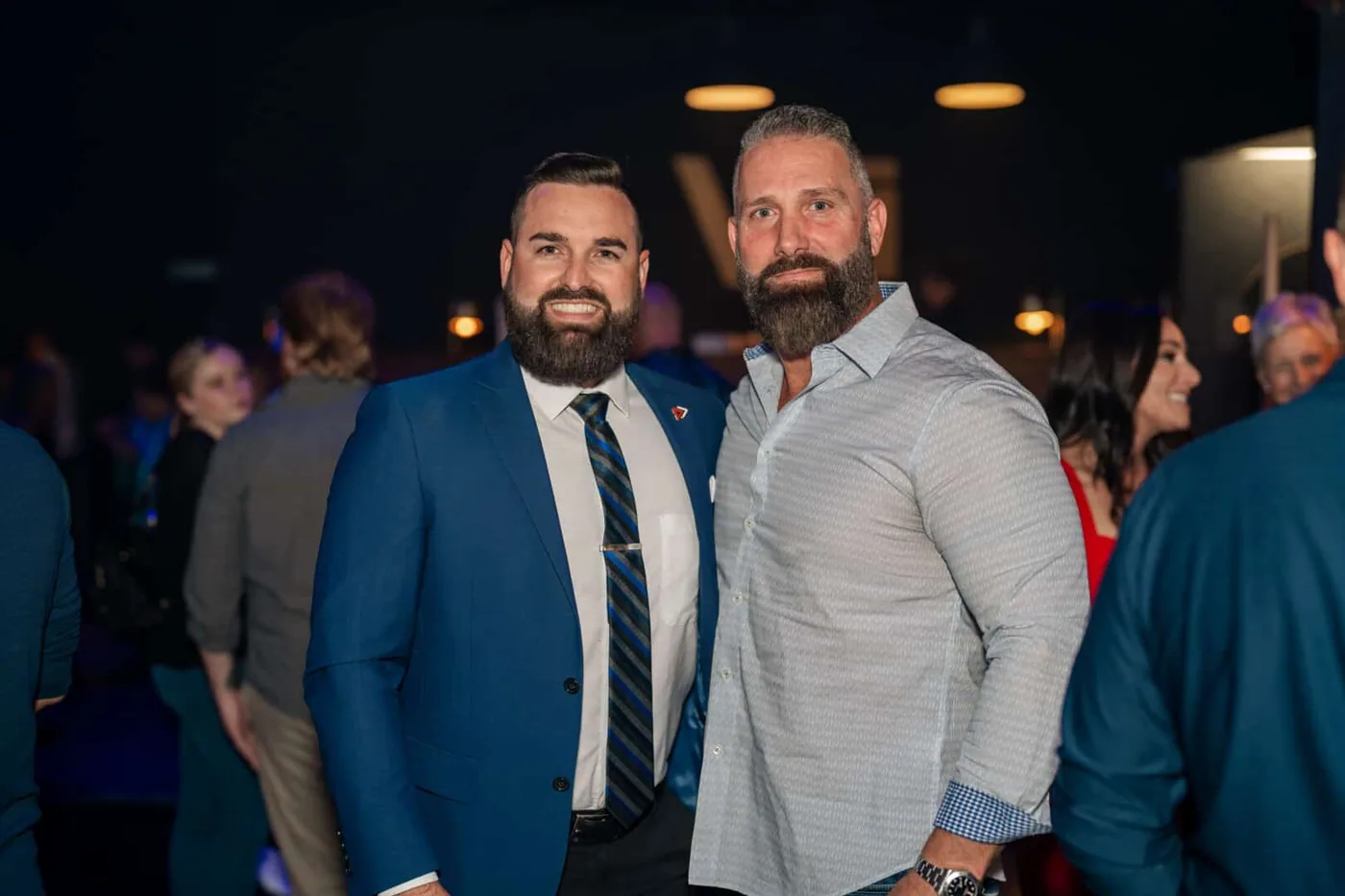 Jordan Lung with a guest at the JL Video 10-year celebration