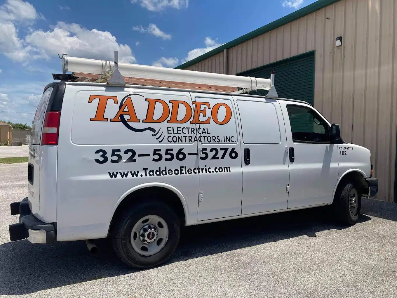 Taddeo Electrical Contractors Work Van