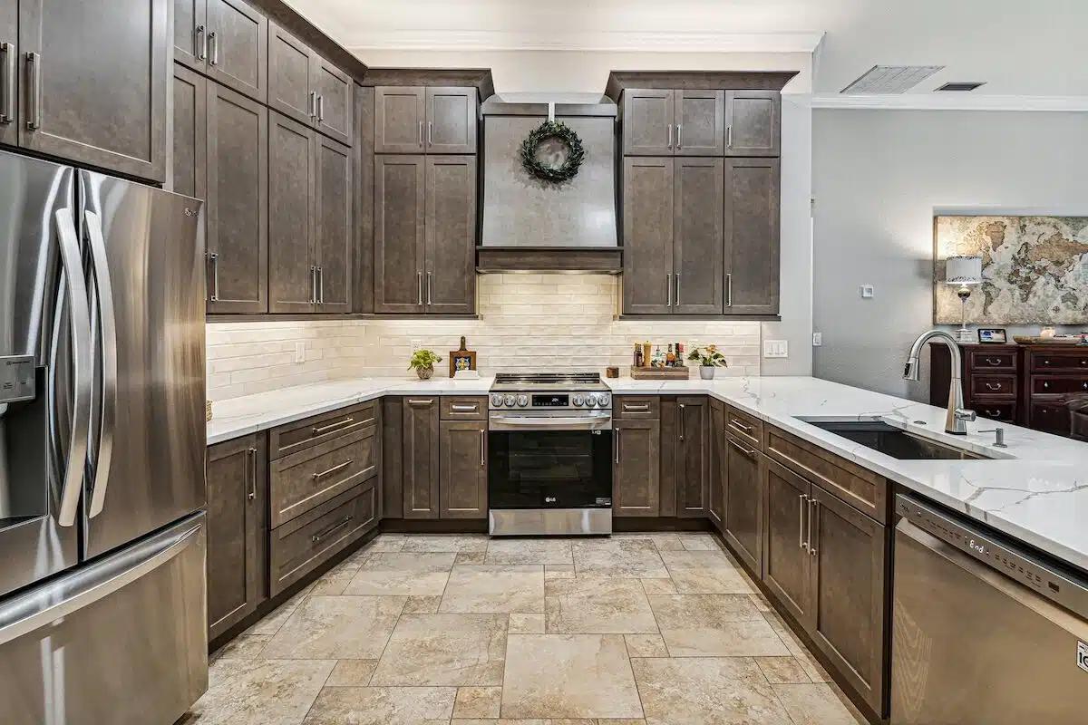 Yeager Flooring kitchen tile work