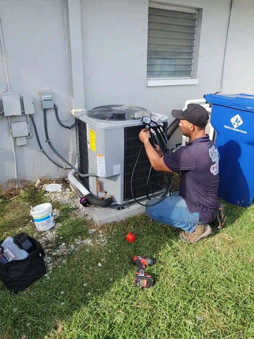 Home Therapist Cooling technician working